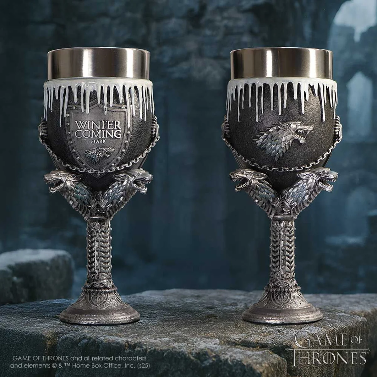 Nemesis Now Game of Thrones House Stark Goblet Wine Glass 17.5cm - Image 8