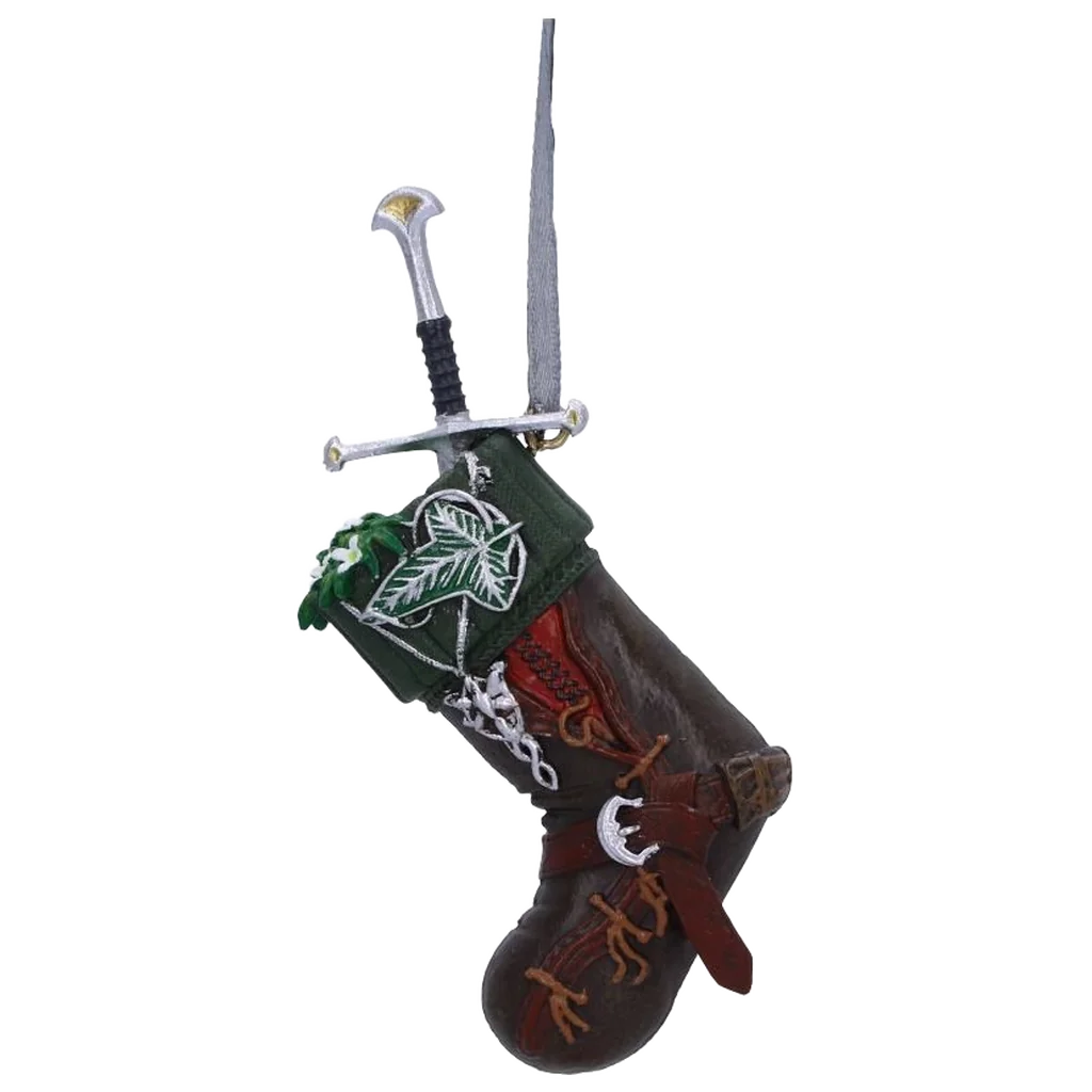 Nemesis Now Lord of the Rings Collectible Aragorn Stocking Hanging Ornament 9cm
