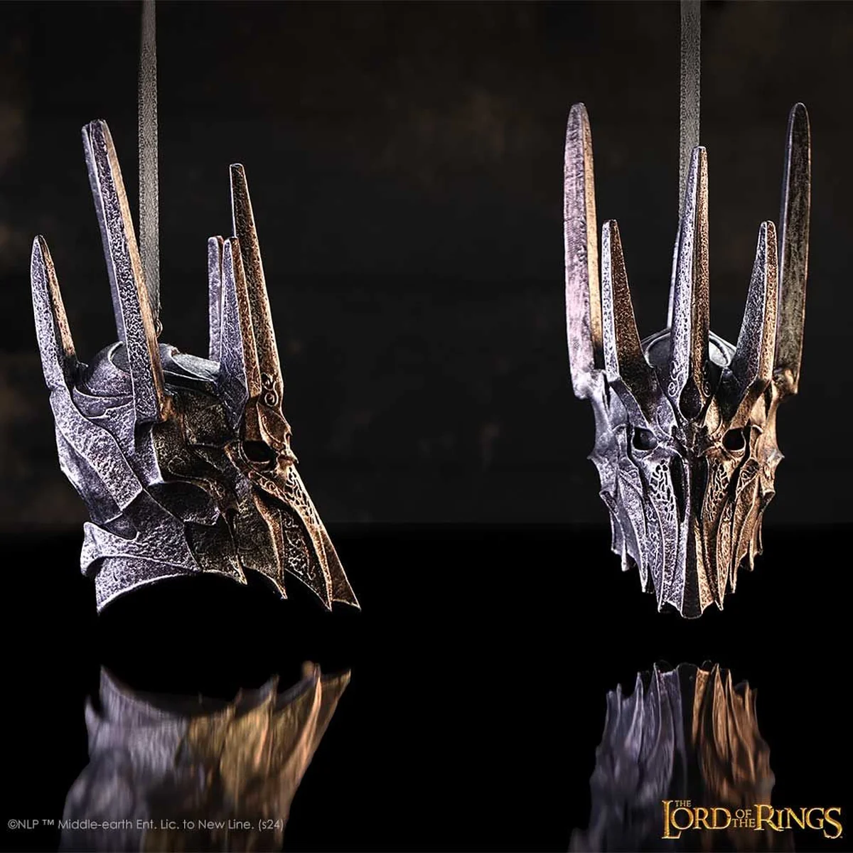 Nemesis Now Lord of the Rings Helm of Sauron Head Hanging Ornament - Image 7