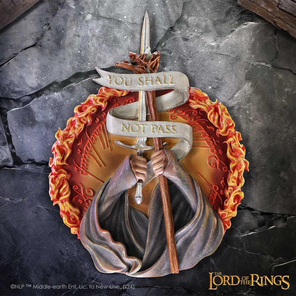 Nemesis Now Lord of the Rings You Shall Not Pass Wall Plaque - Image 7