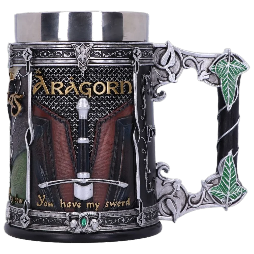 Nemesis Now Officially Licensed Lord of the Rings The Fellowship Tankard 15.5cm