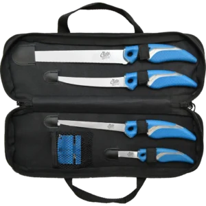 Cuda Knife Set with Sharpener & Case
